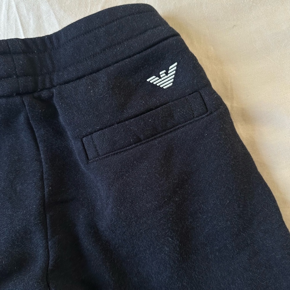 Emporio Armani Boys Navy Modal Jogger Sweatpants Size 4A - Picture 4 of 6